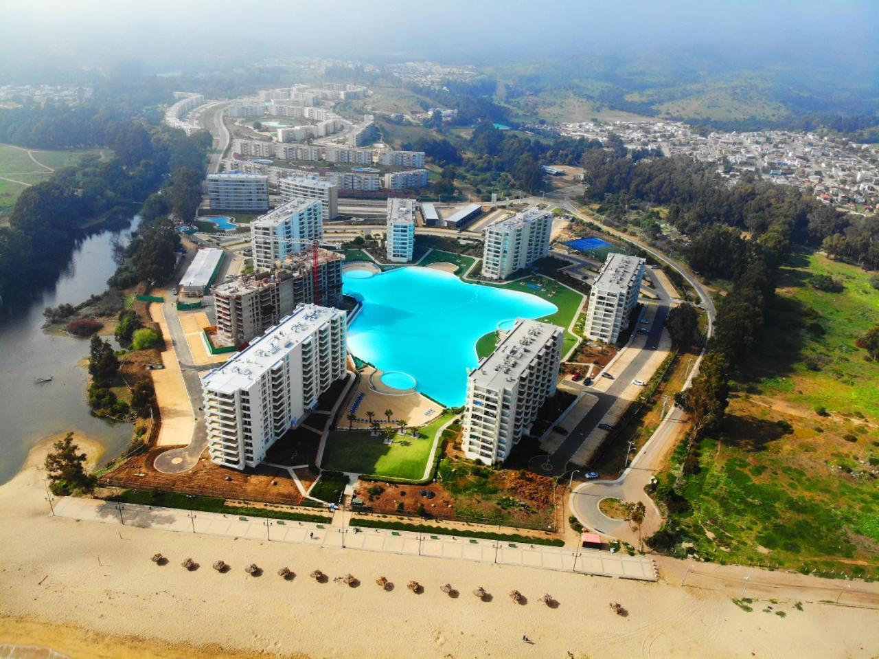 Papudo Laguna Vista Al Mar Y Piscina Exterior foto